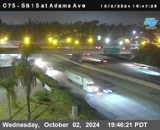 SB 15 at Adams Ave (On Ramp)