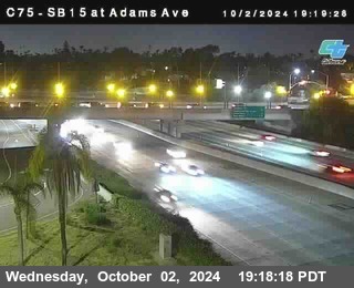 SB 15 at Adams Ave (On Ramp)