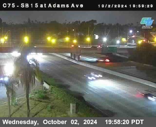 SB 15 at Adams Ave (On Ramp)