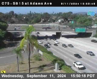 SB 15 at Adams Ave (On Ramp)