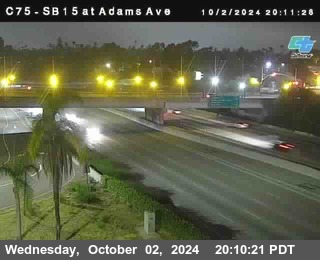 SB 15 at Adams Ave (On Ramp)