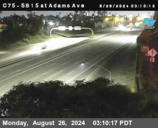 SB 15 at Adams Ave (On Ramp)