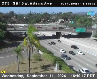 SB 15 at Adams Ave (On Ramp)