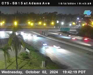 SB 15 at Adams Ave (On Ramp)