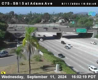 SB 15 at Adams Ave (On Ramp)