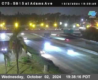 SB 15 at Adams Ave (On Ramp)