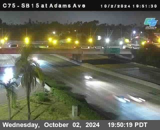 SB 15 at Adams Ave (On Ramp)