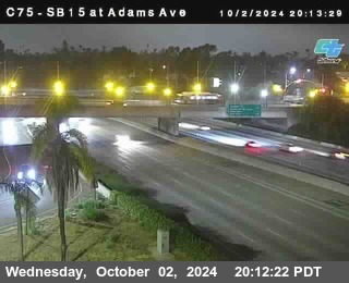 SB 15 at Adams Ave (On Ramp)