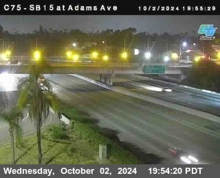 SB 15 at Adams Ave (On Ramp)