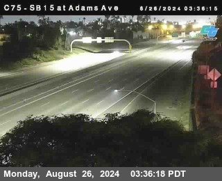 SB 15 at Adams Ave (On Ramp)