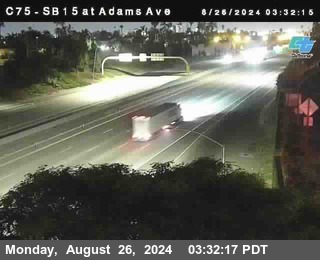 SB 15 at Adams Ave (On Ramp)