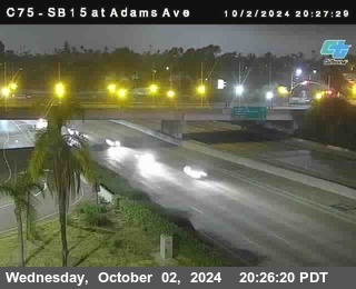 SB 15 at Adams Ave (On Ramp)