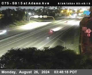 SB 15 at Adams Ave (On Ramp)