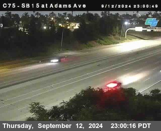 SB 15 at Adams Ave (On Ramp)