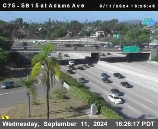 SB 15 at Adams Ave (On Ramp)