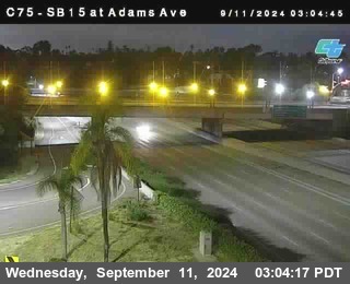 SB 15 at Adams Ave (On Ramp)