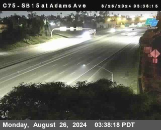 SB 15 at Adams Ave (On Ramp)