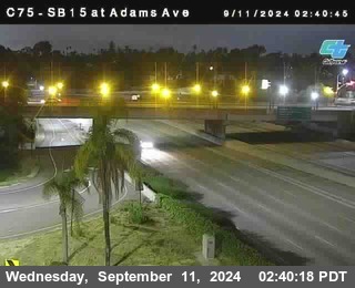 SB 15 at Adams Ave (On Ramp)