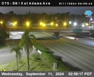 SB 15 at Adams Ave (On Ramp)