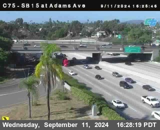 SB 15 at Adams Ave (On Ramp)