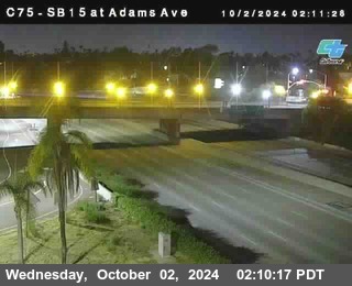 SB 15 at Adams Ave (On Ramp)