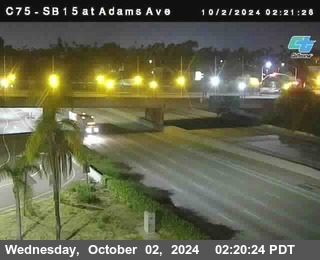 SB 15 at Adams Ave (On Ramp)