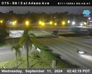 SB 15 at Adams Ave (On Ramp)