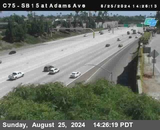 SB 15 at Adams Ave (On Ramp)