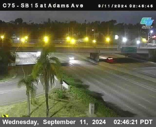 SB 15 at Adams Ave (On Ramp)