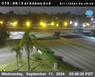 SB 15 at Adams Ave (On Ramp)