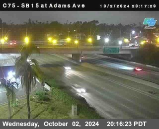 SB 15 at Adams Ave (On Ramp)