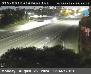 SB 15 at Adams Ave (On Ramp)