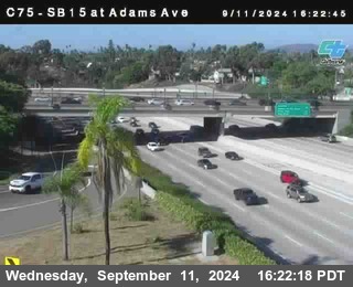 SB 15 at Adams Ave (On Ramp)