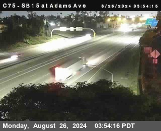 SB 15 at Adams Ave (On Ramp)