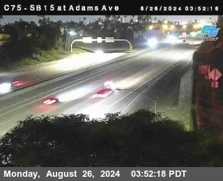 SB 15 at Adams Ave (On Ramp)