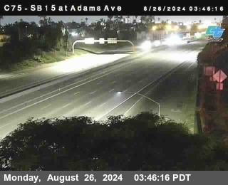 SB 15 at Adams Ave (On Ramp)