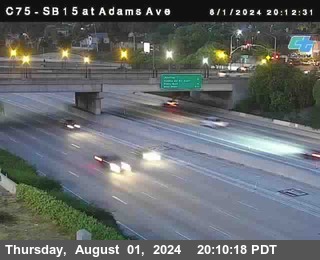 SB 15 at Adams Ave (On Ramp)