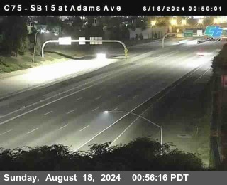 SB 15 at Adams Ave (On Ramp)