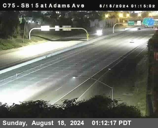 SB 15 at Adams Ave (On Ramp)