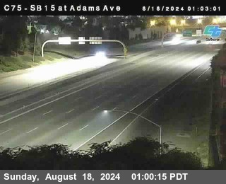 SB 15 at Adams Ave (On Ramp)