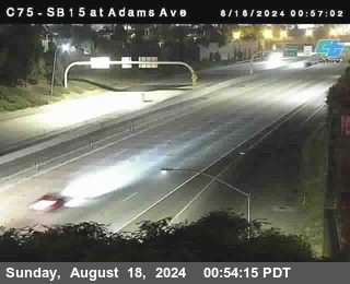 SB 15 at Adams Ave (On Ramp)