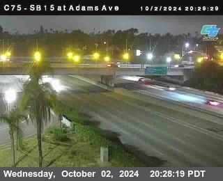 SB 15 at Adams Ave (On Ramp)