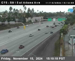 SB 15 at Adams Ave (On Ramp)