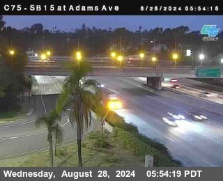 SB 15 at Adams Ave (On Ramp)