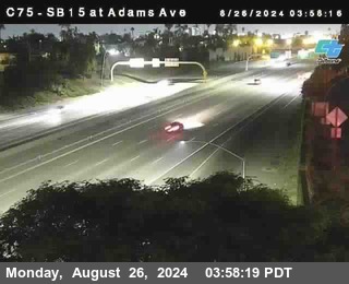 SB 15 at Adams Ave (On Ramp)