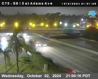 SB 15 at Adams Ave (On Ramp)