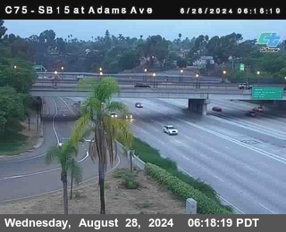 SB 15 at Adams Ave (On Ramp)