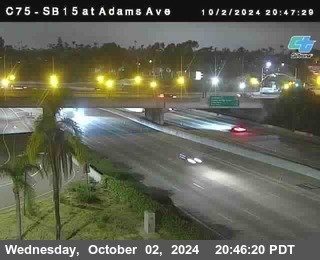 SB 15 at Adams Ave (On Ramp)