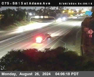 SB 15 at Adams Ave (On Ramp)