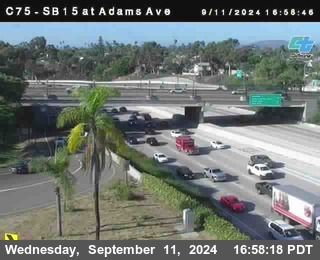 SB 15 at Adams Ave (On Ramp)